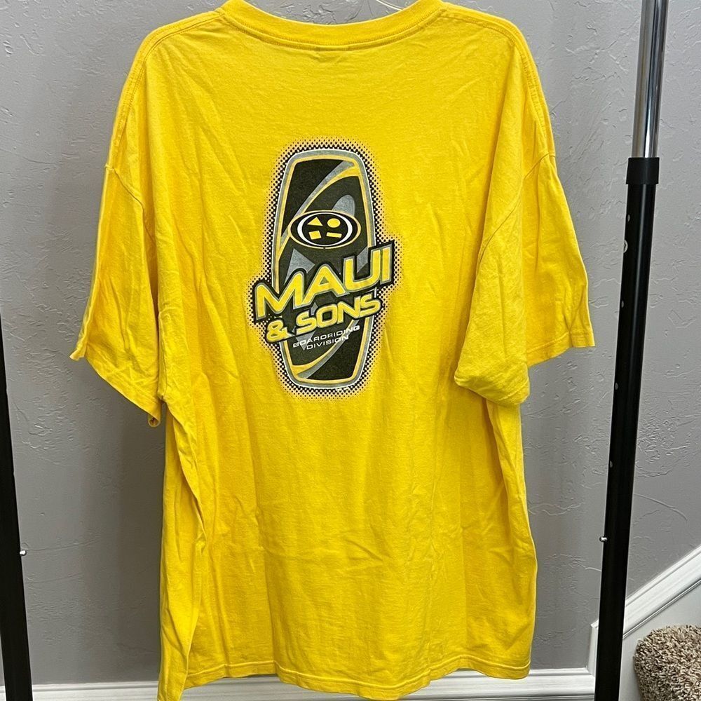 🌊🏄‍♂️ Vintage MAUI & SONS SURF Boardriding Division 2003 Tee Sz XL (fits 2XL)